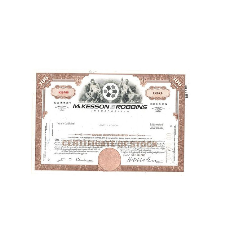 McKesson & Robbins (Titre 100 Act)