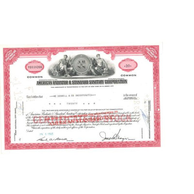 American Standard Corp (Titre 50 Act)