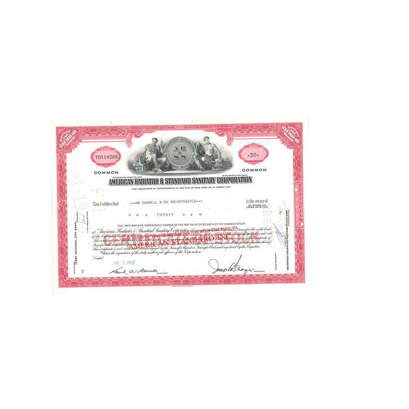 American Standard Corp (Titre 50 Act)