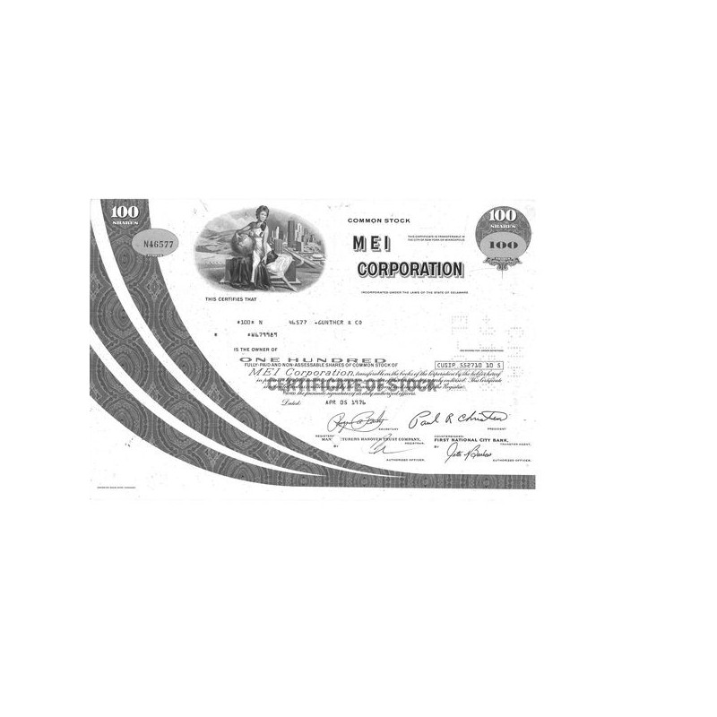 MEI Corp (Titre 100 Act)