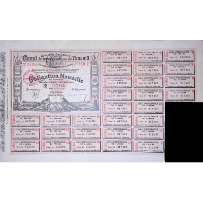 Cie Universelle du Canal Interocéanique de Panama (marron - 3ème série)