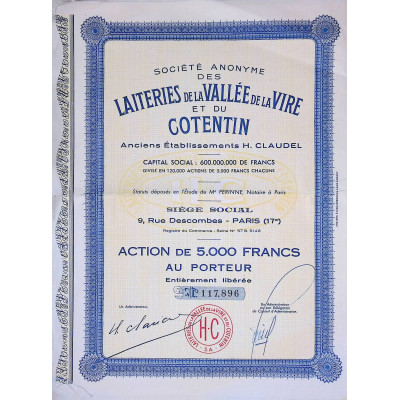 S.A des Laiteries de la Vallée de la Vire et du Contentin