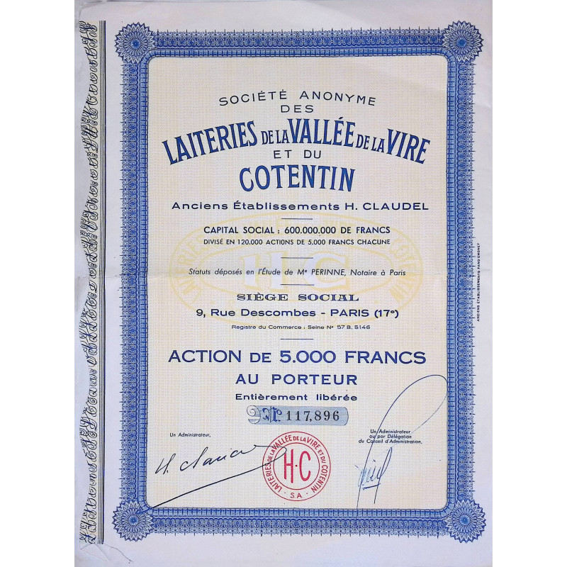 S.A des Laiteries de la Vallée de la Vire et du Contentin