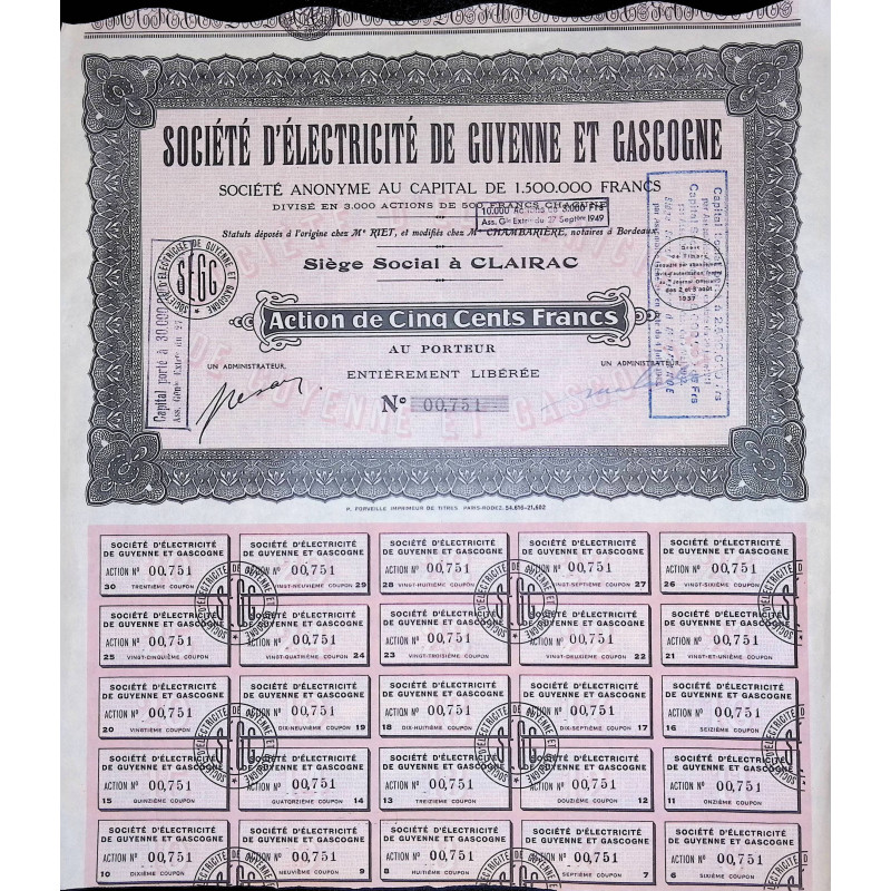 Sté d'Electricité de Guyenne et de Gascogne