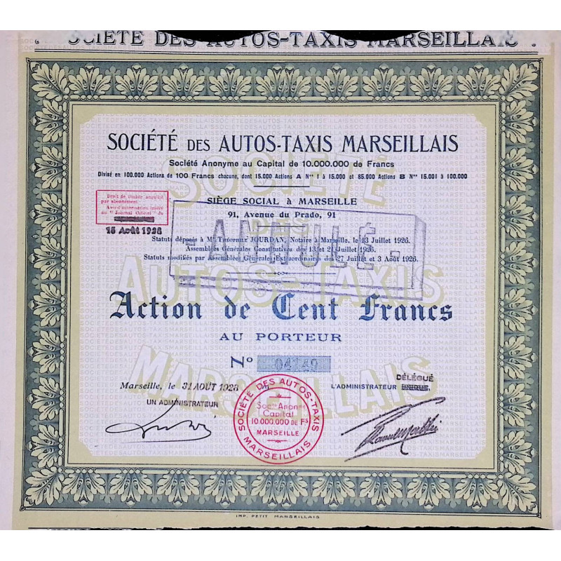 Sté des Autos-Taxis Marseillais