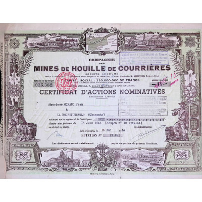 Cie des Mines de Houille de Courrières