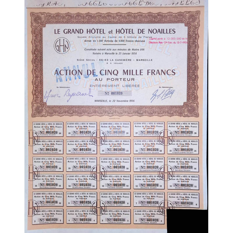 Le Grand Hôtel et Hôtel de Noailles