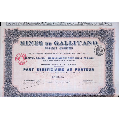Mines de Gallitano S.A