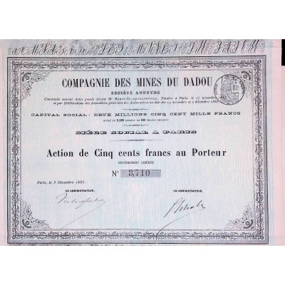 Cie des Mines du Dadou