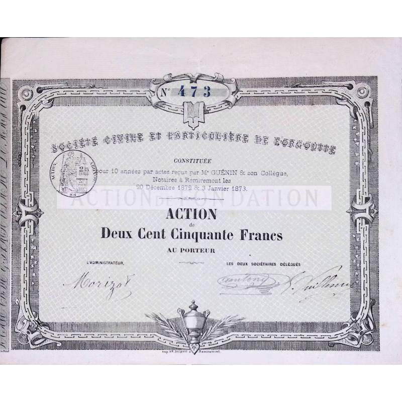 Sté Civile et Particulière de Forgoutte