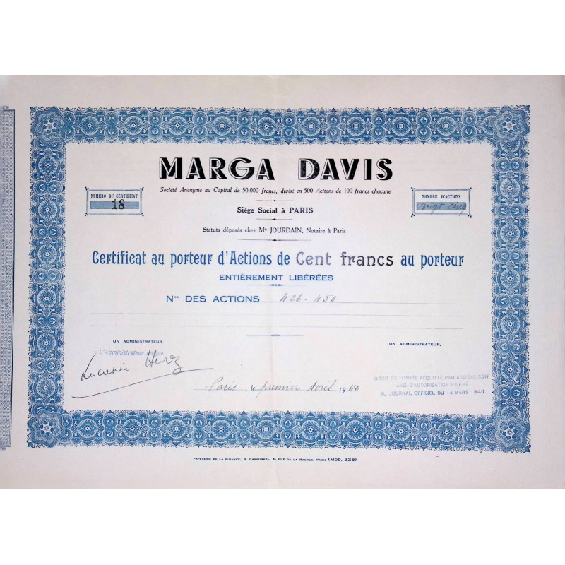 Marga Davis S.A