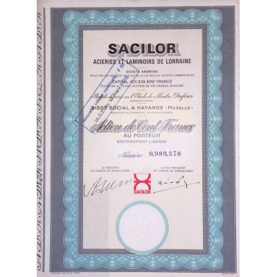 Sacilor - Aciéries et Laminoirs de Lorraine