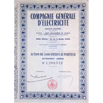 Cie Gale d'Electricité