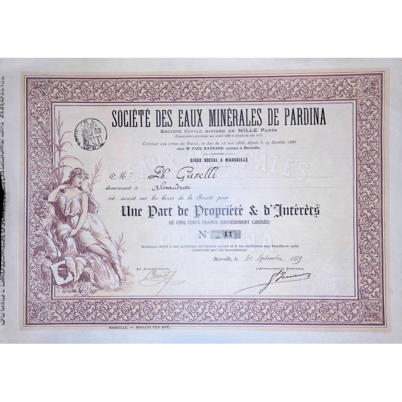 Sté des Eaux Minérales de Pardina