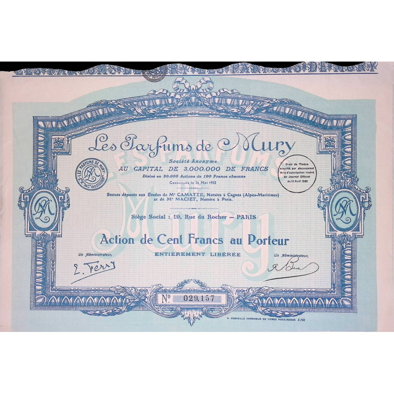 Les Parfums de Mury - Act 100F