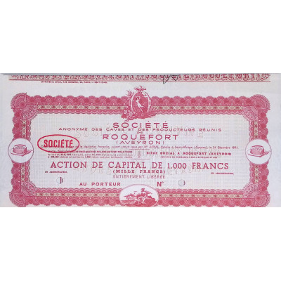 S.A des Caves et des Producteurs réunis de Roquefort (Aveyron) - Act 1000F - Blanquette