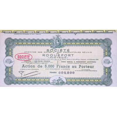 S.A des Caves et des Producteurs réunis de Roquefort (Aveyron) - Act 5000F - Blanquette