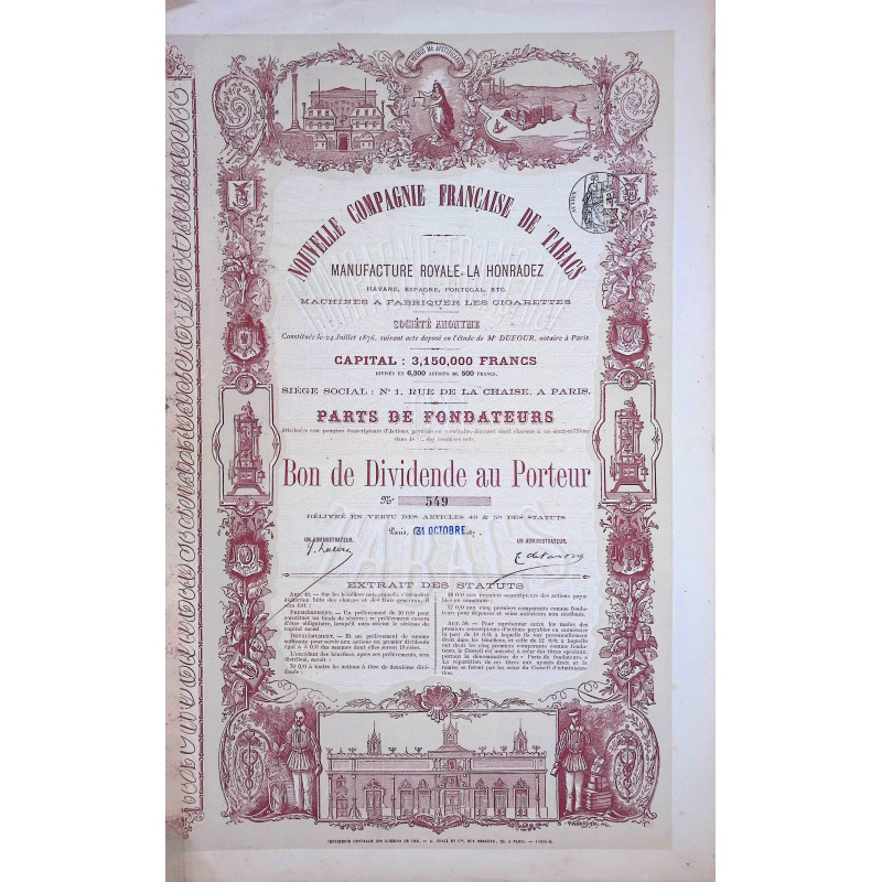Nouvelle Compagnie Française de Tabacs, Manufacture Royale La Honradez
