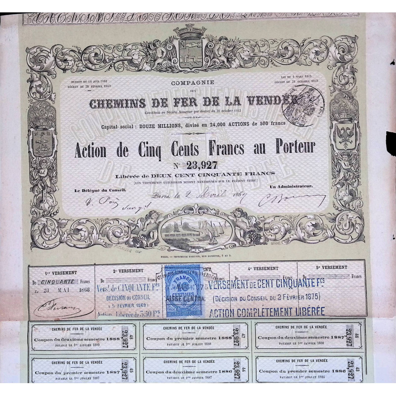 Cie des Chemins de Fer de la Vendée (Act 500 F)