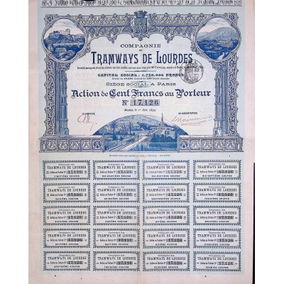 Cie des Tramways de Lourdes (Act 100F)