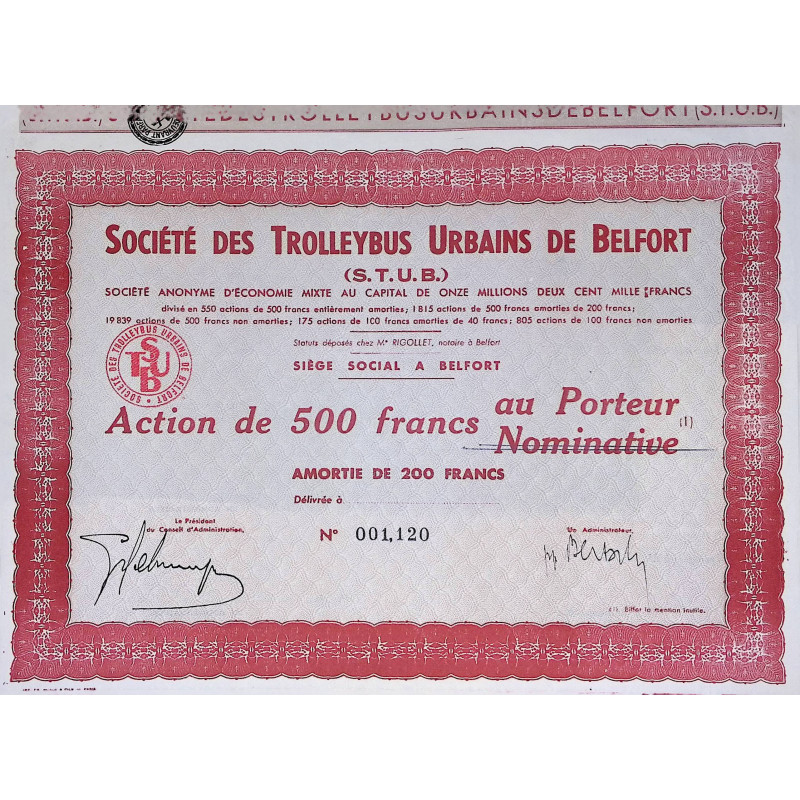 Sté des Trolleybus Urbains de Belfort (S.T.U.B)