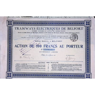 Tramways Electriques de Belfort (100F)