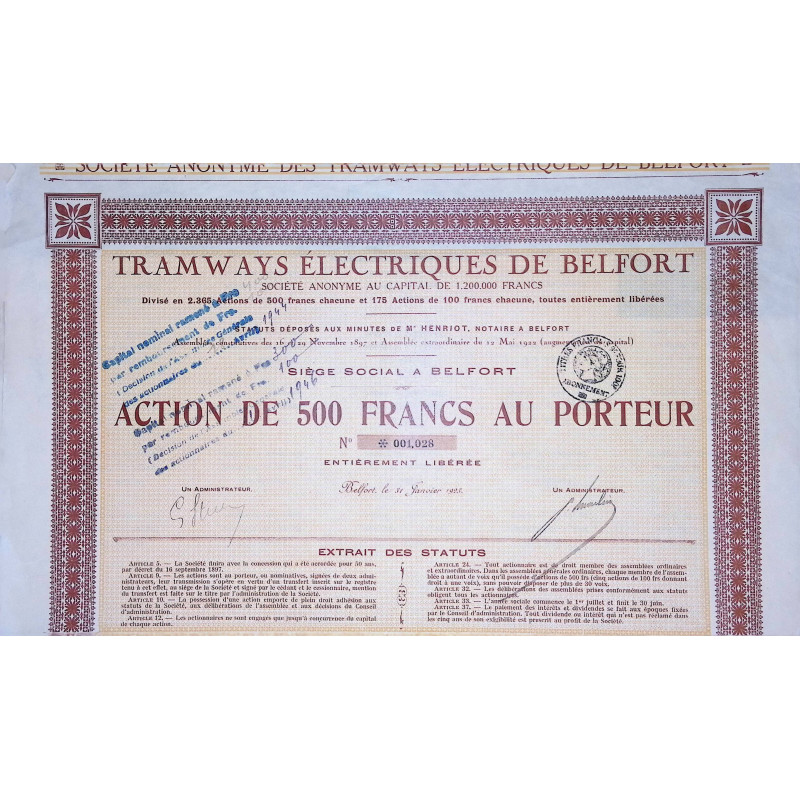 Tramways Electriques de Belfort (500F)