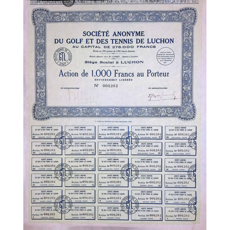 S.A du Golf et des Tennis de Luchon