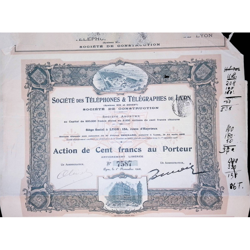 Sté des Téléphones & Télégraphes de Lyon (Système Mix et Genest)