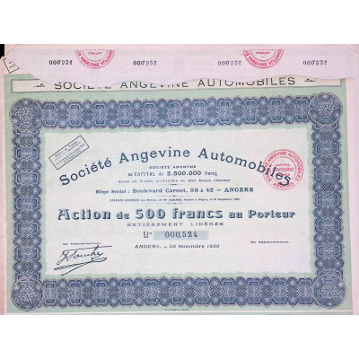 Sté Angevine Automobiles