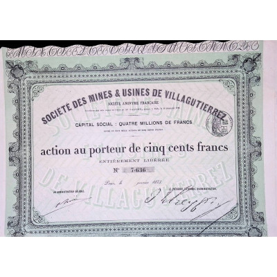 Sté des Mines et Usines de Villagutierrez