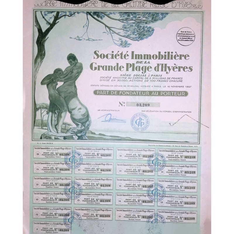 Sté Immobilière de la Grande Plage d'Hyères (PF)