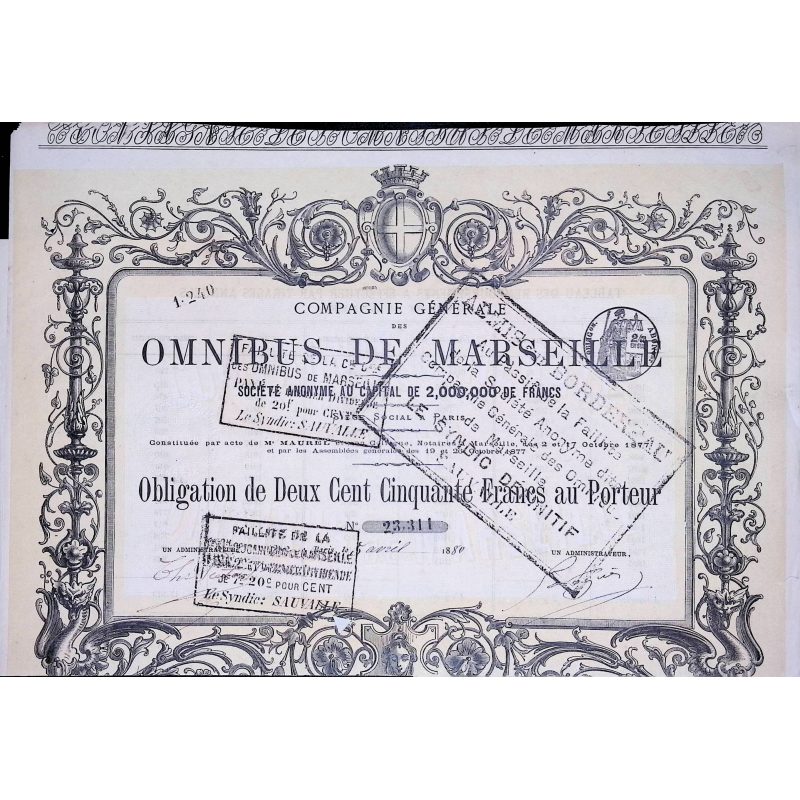 Cie Gale des Omnibus de Marseille (Obl 250F)