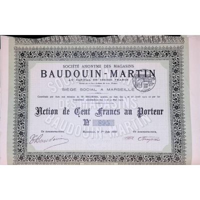S.A des Magasins Baudoin-Martin (Act 500F)