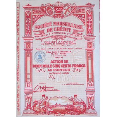 Sté Marseillaise de Crédit (Act 2500F)