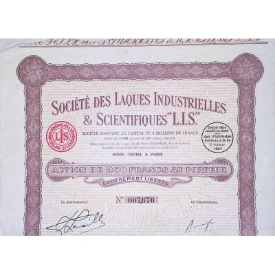 Sté des Laques Industrielles & Scientifiques "L.I.S"