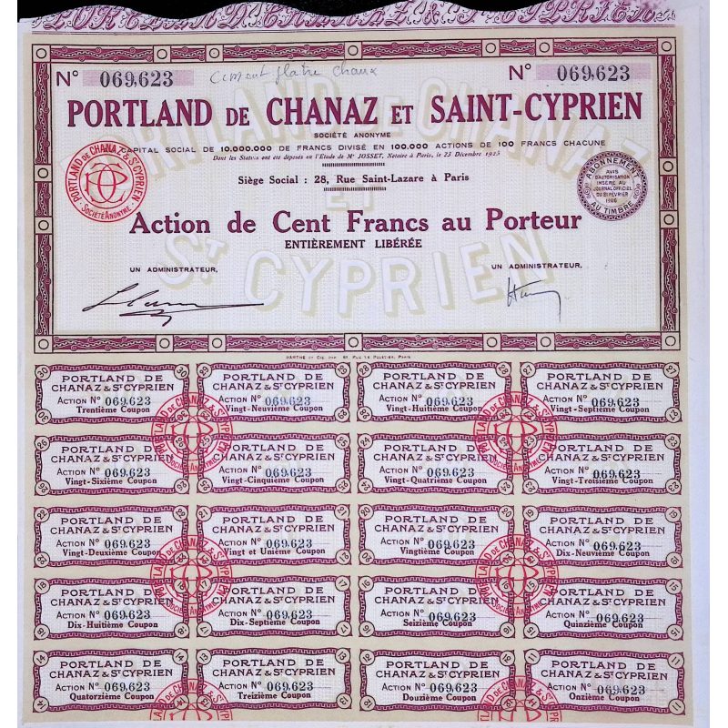 Portland de Chanaz et Saint-Cyprien (Act 100F)