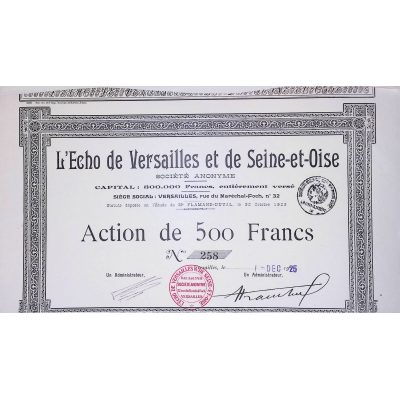 L'écho de Versailles et de Seine-et-Oise (Act 500F)