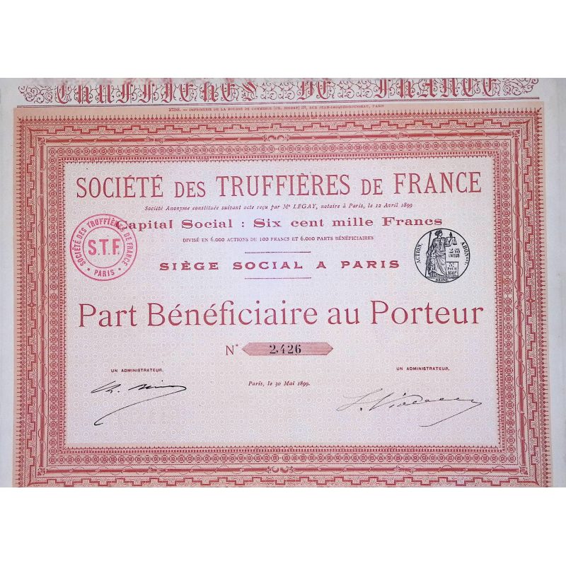 Sté des Truffières de France (PB)