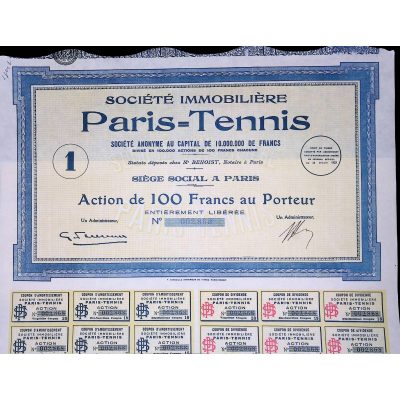 Sté Immobilière Paris-Tennis