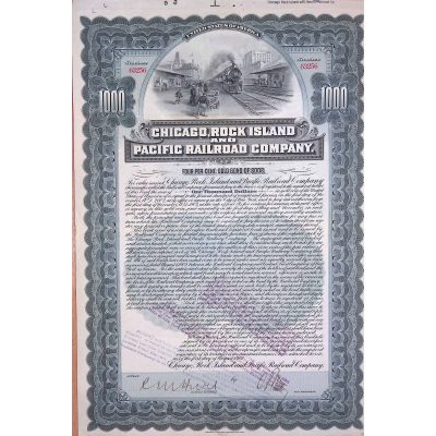 Chicago Rock Island and Pacific Railroad Company $1000