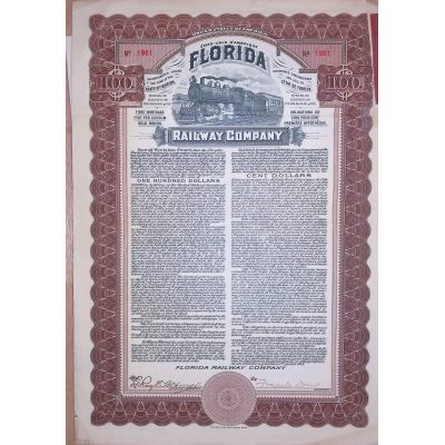 Florida Railway Company $100