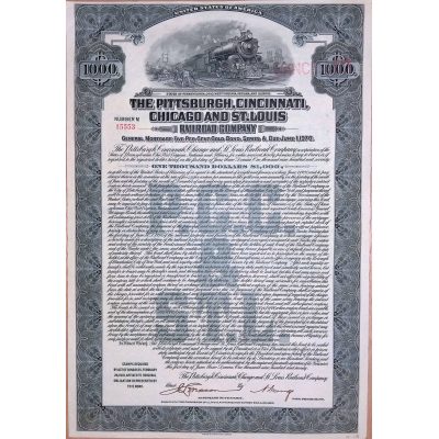 The Pittsburgh Cincinnati Chicago and St Louis Railroad Company $1000