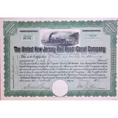 The United New Jersey Rail Road and Canal Company