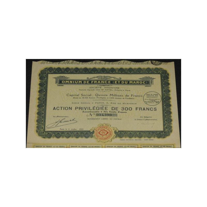 Omnium de France (et du Maroc)