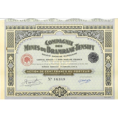 Cie des Mines de Bramrane-Tensift