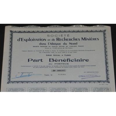 Sté d'Exploitation et de Recherches Minières dans l'Afrique du Nord