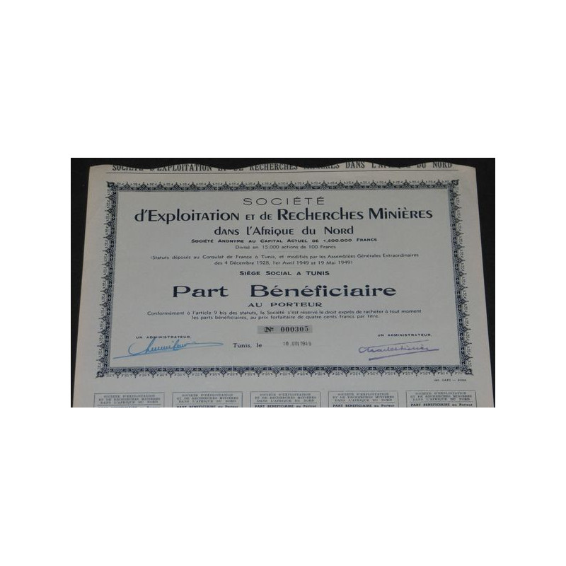 Sté d'Exploitation et de Recherches Minières dans l'Afrique du Nord