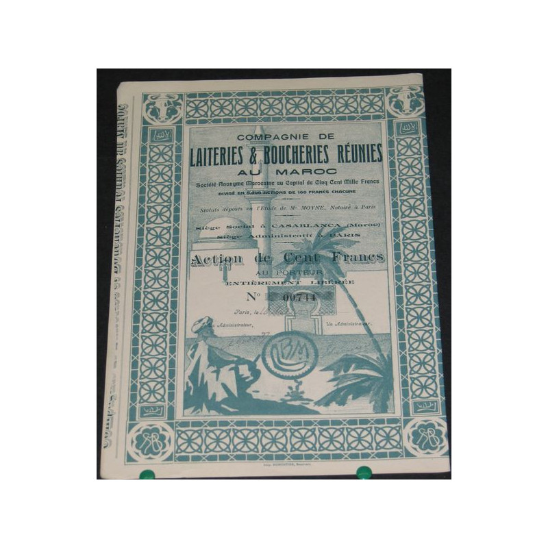 Cie de Laiteries et Boucheries Réunies au Maroc