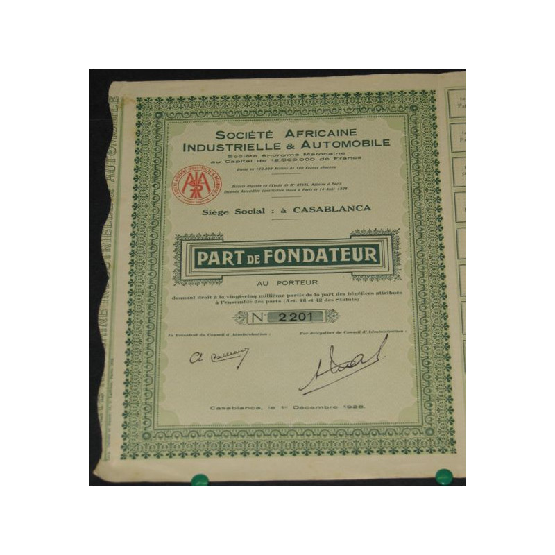 Sté Africaine Industrielle et Automobile (PF)